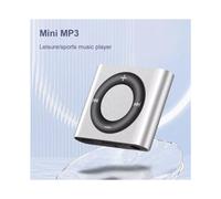 Reproductor de Música MP3 con Clip Metálico, Altavoz Incorporado, 180 MAh, Recargable por Tonos, Compatible con Auriculares y Tarjeta TF.