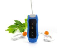 Reproductor de música MP3 IPX8 con auriculares recargables FM USB 2 0 para natación, correr, deportes