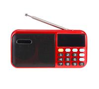 Reproductor de música portátil con tarjeta TF, Radio FM 70-140Hz, altavoz de 2,1 canales