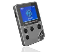 Reproductor de música sin pérdidas de 72 GB, reproductor MP3/MP4, aleación de zinc de cuerpo completo, reproductor de música de nivel profesional con BT 5.0, radio FM, grabadora de voz, mini diseño
