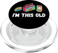 Reproductor de música VHS de Casete con Cita Divertida de los años 80 PopSockets PopGrip para MagSafe