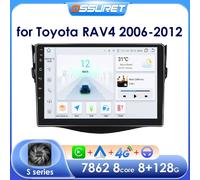 Reproductor de Radio de coche Android OSSURET para Toyota RAV4 Rav 4 2006-2012 Multimedia estéreo para coche vídeo Audio GPS CarPlay pantalla de 9 pulgadas 6115 9inch P4-CP