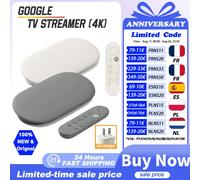 Google TV Streamer 4K - Entretenimiento rápido en tu televisor con Control Remoto de búsqueda de Voz, Ver películas, programas, televisión en Vivo y Netflix en 4K HDR - Control de hogar Inteligente -