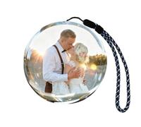 Reproductor de video de bola de cristal 3D de 2.7 pulgadas, carga USB, memoria de 4 GB, esfera de pantalla digital recargable para videos y fotos, regalo para Navidad, día de San Valentín, boda