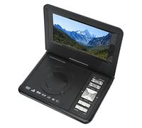 Reproductor de Video para Viajes en Automóvil, Reproductor de DVD Portátil con Batería Recargable de 110-240V para Automóvil