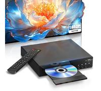 Reproductor DVD Compacto con Puerto HDMI, Reproductor DVD Doméstico Full HD 1080P para Televisión, Compatible con Sistema NTSC/PAL, Puerto USB Integrado, Compatible con Televisor Inteligente/Audio
