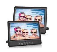 Reproductor DVD Dual de 7 Pulgadas portátil BSL-7DX | Reproductor de Archivos Multimedia Puertos USB y SD | batería incorporada | Sistemas de fijación para el vehículo |
