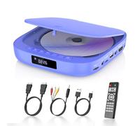 Reproductor DVD Mini Desobry, Reproductor DVD de televisión 1080P, Player región con HDMI, Incluye Cable HDMI/RCA y Control Remoto, admite Entrada USB/TF