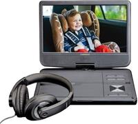 Reproductor DVD Portátil + Auriculares DVP 1010 10 (Negro) - LENCO