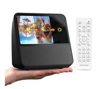 Reproductor DVD Portátil, Integrada Batería 4000mAh (Autonomía > 6h), Bluetooth/USB/AV/AUX, Sin Restricciones de Zona, Brillo Ajustable, Doble Altavoz Incorporado - Ideal para TV y Viajes en Coche