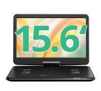 Reproductor DVD portátil Yoton de 17.5" con 15.6" Pantalla Giratoria HD, 6H Battery, Altavoces Estéreo Duales, Restricciones Regionales,Compatible con SD/USB, Conexión a TV/proyector