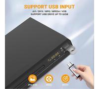 Reproductor/grabador de DVD compatible con TV con escalado a HD 1080p, compatible con HDMI, salida AV
