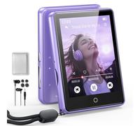 Reproductor MP3 32GB Bluetooth 5.3, Pantalla Táctica de 2,8 Pulgadas, Carcasa de Zinc, Sonido Hi-Fi & Altavoz, Batería de 48h, Ruido Blanco (18 Sonidos), Auriculares & Funda incluidos