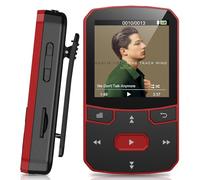 Reproductor MP3 64GB Bluetooth 5.3 de 29g, Mini Lector de Audio Portátil con Función Resume, Clip Deportivo, Botones Físicos, Radio FM, Grabadora, Ampliable hasta 128GB