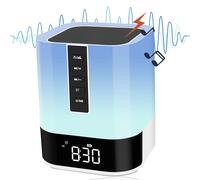 Reproductor MP3, altavoz multifuncional con luz nocturna táctil para un sueño reparador, despertador digital, llamadas manos libres, los mejores