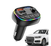 Reproductor MP3, cargador de coche, reproductor de música portátil, FM Transmitter for Car, FM Transmitter, Car Audio Adapter, Travel Music Device, Plug and Play Music, Fast Charging Car Charger