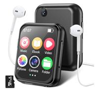 Reproductor MP3 con 720P HD Cámara, 64GB Reproductor de Música con Bluetooth 5.4, Altavoz HD Integrado, Sonido HiFi, Radio FM, Grabadora de Voz, etc. Soporte Expandible hasta 256G (A30)