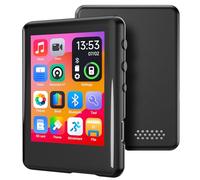 Reproductor MP3 con Bluetooth 5.4, Dispositivo de música Digital portátil con Altavoz, Radio FM, grabación de Voz, Auriculares, para niños, Ranura para Tarjeta Micro SD, Pantalla táctil Completa
