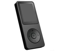 Reproductor MP3 de 32 GB-128 GB, Bluetooth, pantalla de 1.77 pulgadas, sonido de alta fidelidad para libros electrónicos, video musical, grabación de radio FM (negro 64 GB)