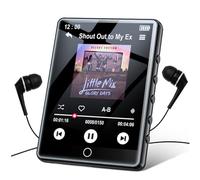 Reproductor MP3 de 64 GB Bluetooth 5.1, Pantalla Táctil de 2,8 Pulgadas, Reproductor de Música MP3 Portátil con Altavoces HD, Calidad de Sonido sin Pérdida, Radio FM, Grabación, E-Book, Soporta 128 GB