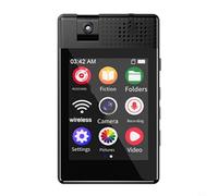 Reproductor MP3 de 64 GB con cámara de 180°, pantalla táctil de 2.5 pulgadas, sonido HiFi sin pérdidas, altavoz integrado y reproducción de video, reproductor de música portátil para viajes (64G)