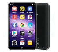 Reproductor MP3 de 80GB Bluetooth y WiFi, Reproductor MP3 de 4 Pulgadas con Pantalla táctil HD, Spotify con Altavoz, Reproductor de música Diofox Android MP3 MP4 para niños, Audible, Amazon Music