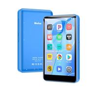 Reproductor MP3 de 80GB con Bluetooth y WiFi, Reproductor MP3 portátil de 4.0 Pulgadas con Spotify, Sonido HiFi sin pérdida, Reproductor de música Digital, Audible, Radio FM, Libro electrónico (Azul)