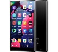 Reproductor MP3 de 96 GB con Bluetooth y WiFi, Pantalla IPS HD de 5,0 Pulgadas. Android 13 OS MP4-Musik-Player con Spotify Kids, Audible, Amazon Music, Play Store. (Black)