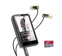 Reproductor MP3 HiBy R1 HIFI con bluetooth 5.1, audio Hi-Res Certificado DSD 256 Nativo, Reproductor Tidal Qobuz, Sintonización MSEB, pantalla táctil de 3" y auriculares Yves de 32GB+