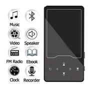 Reproductor MP3 HIFI con Bluetooth 4.2 Botón táctil Altavoz incorporado Pantalla TFT de 2.4 pulgadas Sin pérdidas con F