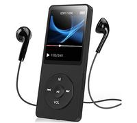Reproductor MP3 MP4 Bluetooth 5.0, Reproductor de Música HiFi Portátil, Altavoces HD Integrados, Radio FM, Grabación, Reproducción de Vídeo, Exploración de Imágenes, Formatos
