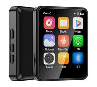 Reproductor MP3 MP4 con altavoz integrado, pantalla táctil completa, expansión de tarjeta TF, soporta lectura y reproducción HD