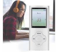Reproductor MP3 MP4 con Bluetooth 5, Reproductor de Música con Pantalla LCD de 1,8 Pulgadas, con Lector de Libros Electrónicos de Grabación de Voz, Visor de Fotos, Admite (Silver)