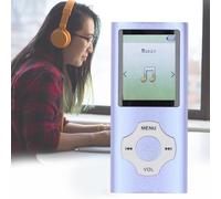 Reproductor MP3 MP4 con Bluetooth 5, Reproductor de Música con Pantalla LCD de 1,8 Pulgadas, con Lector de Libros Electrónicos de Grabación de Voz, Visor de Fotos, Admite (Azul
