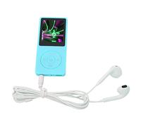 Reproductor Mp3 Mp4, Pantalla de 1.8 Pulgadas Memoria de 8 GB Expansible a 64 GB 30 Horas de Reproducción Ligero Portátil Reproductor Mp3 con Radio FM para Hombres y Mujeres (Blue)