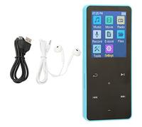 Reproductor MP3 MP4, Reproductor de Música Bluetooth con Pantalla Táctil de 1,8 Pulgadas, Reproductor MP3 Portátil HiFi sin Pérdidas con Altavoz para Correr Deportes, Expansión (Azul)