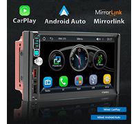 Reproductor MP5 BT Multilingüe 7 Pulgadas Reproductor De Y Vídeo Multifuncional Para Coche Con Luces De Botones De Colores Y Hora Visible En Cualquier Momento Receptor De Radio FM