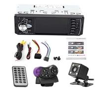 Reproductor MP5 de 4.1 Pulgadas con HD Bluetooth música Auto Radio FM Teléfono Manos Libres AUX TF USB y Control Remoto inalámbrico MP5 Player para Coche(con cámara)