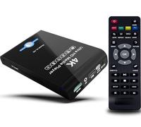 Reproductor Multimedia 4K Ultra HD y Carcasa HDD 2 en 1: Reproduce H.265/HEVC, H.264/AVC MP4, Videos MKV, música MP3, Fotos JPG, HDMI 4K, AV analógico, soporta 2 Pulgadas, 2.5 Pulgadas