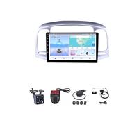 Reproductor Multimedia Android 13 con Pantalla Radio Coche para Coche navegación GPS CarPlay inalámbrico conexión automática para Hyundai Accent 3 (2006-2011 2 GB + 32 GB)