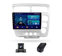Reproductor multimedia con pantalla táctil de 9 pulgadas CarPlay Android Auto Android 13.0 para Honda Civic 7(LHD/RHD 2000-2006)estéreo para coche GPS Bluetooth Radio estéreo para automóvil y FM(blanc