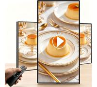Reproductor multimedia de quiosco digital para restaurantes y minoristas, pantalla digital inteligente de señalización digital de 23.6 pulgadas, publicidad de tienda de té de burbujas, funcionalidad