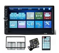 Reproductor Multimedia for Coche 2 DIN, Radio automática, Pantalla táctil de 7 Pulgadas, Enlace de Espejo estéreo/FM/TF MP5 for de cámara de Marcha atrás(ZJ-WK-CAM)