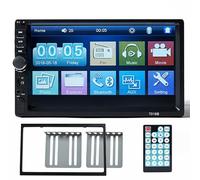 Reproductor Multimedia for Coche 2 DIN, Radio automática, Pantalla táctil de 7 Pulgadas, Enlace de Espejo estéreo/FM/TF MP5 for de cámara de Marcha atrás(ZJ-WK)