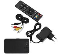 Reproductor Multimedia HD Reproductor de Audio y Video HDMI 1080P con Control Remoto IR 110V-240V(Enchufe de la UE)