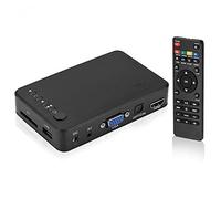 Reproductor Multimedia, HDMI 1080P HD Audio y Video con Control Remoto IR 110V-240V, Reproducir Películas/Música/Fotos/Archivos Directamente en su Televisor(EU)