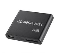 Reproductor Multimedia, Mini 1080p Full HD Ultra Digital Media Player Box, Compatible con USB MMC RMVB MP3 AVI MKV (Enchufe de la UE)
