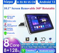 Hizpo 10,1 "Radio Universal CarPlay Android Auto para VW Volkswagen Fiat Renault Nissan Hyundai 4G coche Multimedia Autoradio 1 Din P1L-1G 16G-4cores