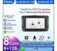 Carplay Android 14 Radio de coche GPS para VW Polo Golf 5 6 Plus Passat B6 Jetta Tiguan Touran Sharan Scirocco Caddy Seat vídeo estéreo S1 8 Núcleos 3G 32G WIFI