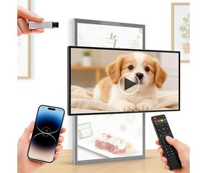 Reproductor multimedia publicitario digital tipo quiosco, pantalla LED comercial, pantalla HD 1080p, interruptor horizontal/vertical, para marketing en restaurantes y centros comerciales. 23.6in